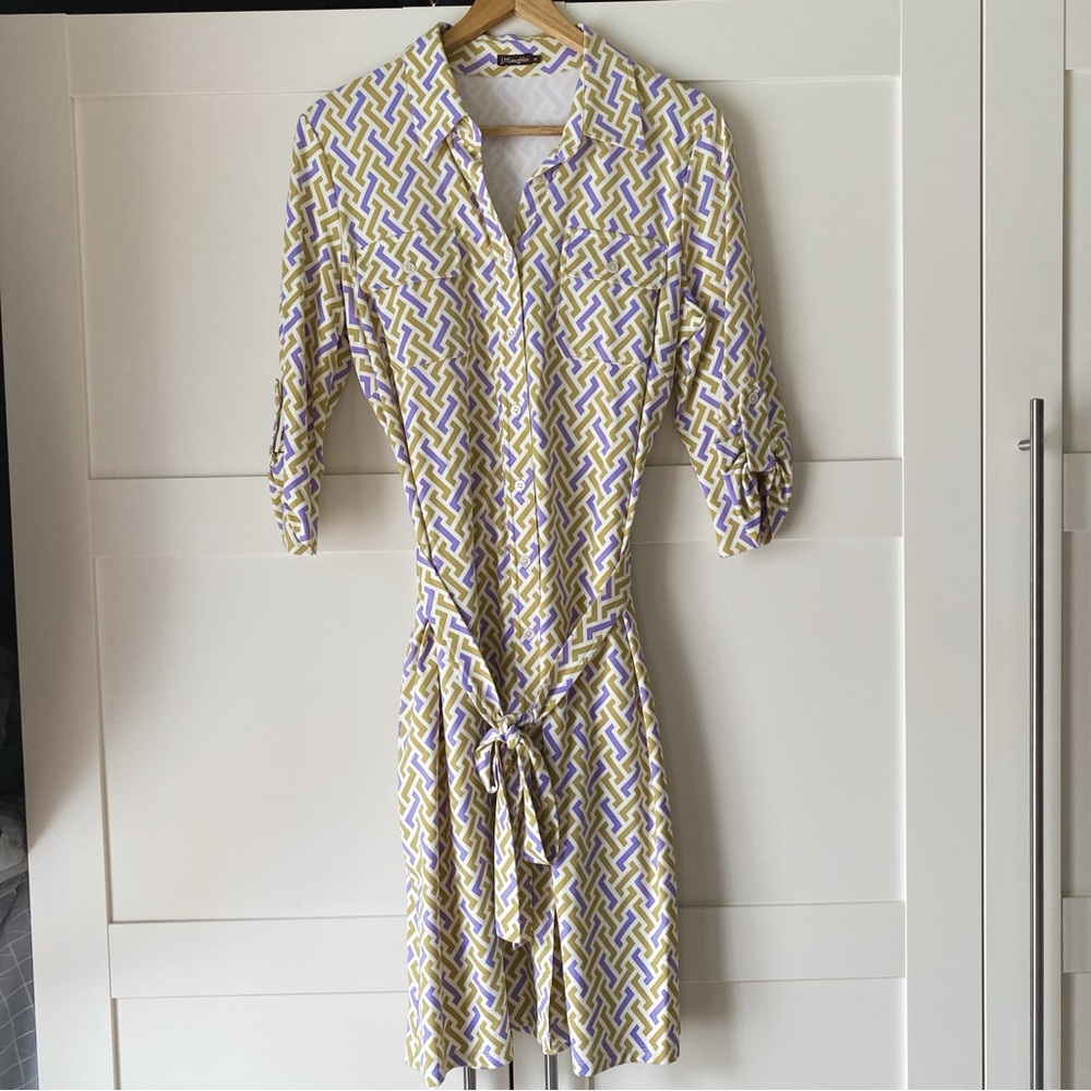 J. McLaughlin Geometric Shirt Dress